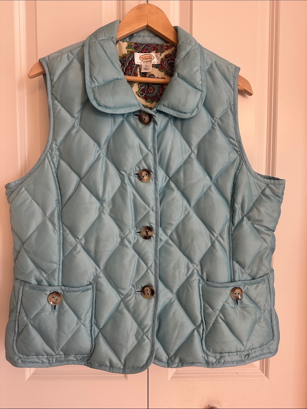 Talbots Quilted Down Vest Petite XL